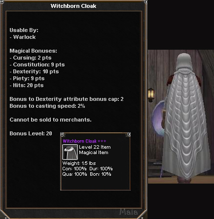 Witchborn Cloak :: Items :: Dark Age of Camelot :: ZAM