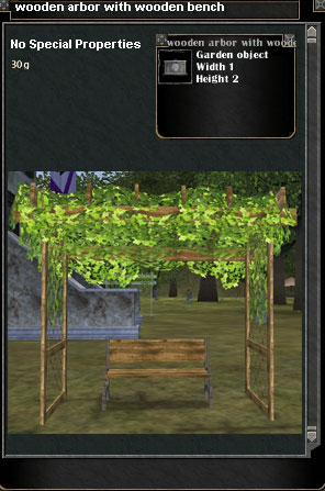 Picture for Wooden Arbor with Wooden Bench