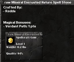 Picture for Raw Mineral Encrusted Nature Spell Stone