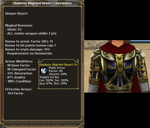 Picture for Gladiator Blighted Desert Chestpiece (Alb) (u)