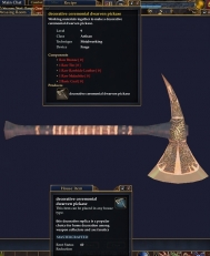 Decorative Ceremonial Dwarven Pickaxe