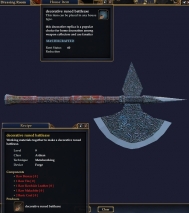 decorative runed battleaxe