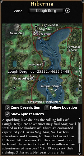 Location of Tir na mBeo Druid